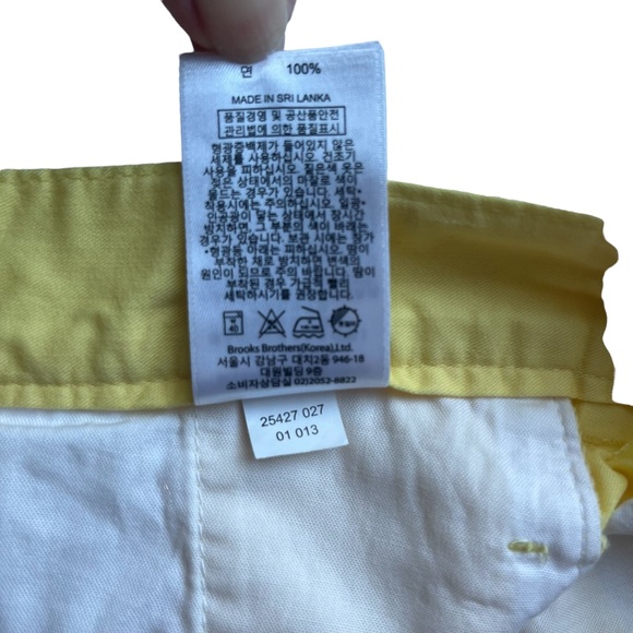 Brooks Brothers "346" Mens Pleated Shorts Yellow W38 - Picture 10 of 11